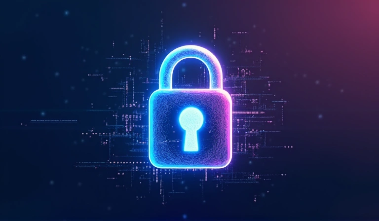 Secure data lock icon representing data security